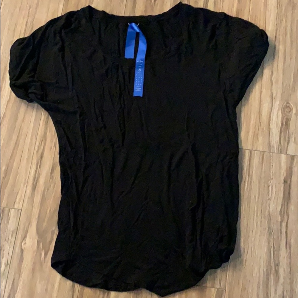 Kit and Ace Black Crew Neck T-shirt